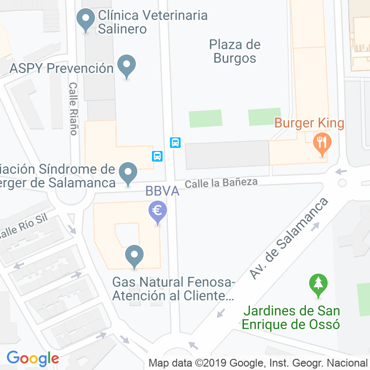 Código Postal calle Bañeza, La en Salamanca