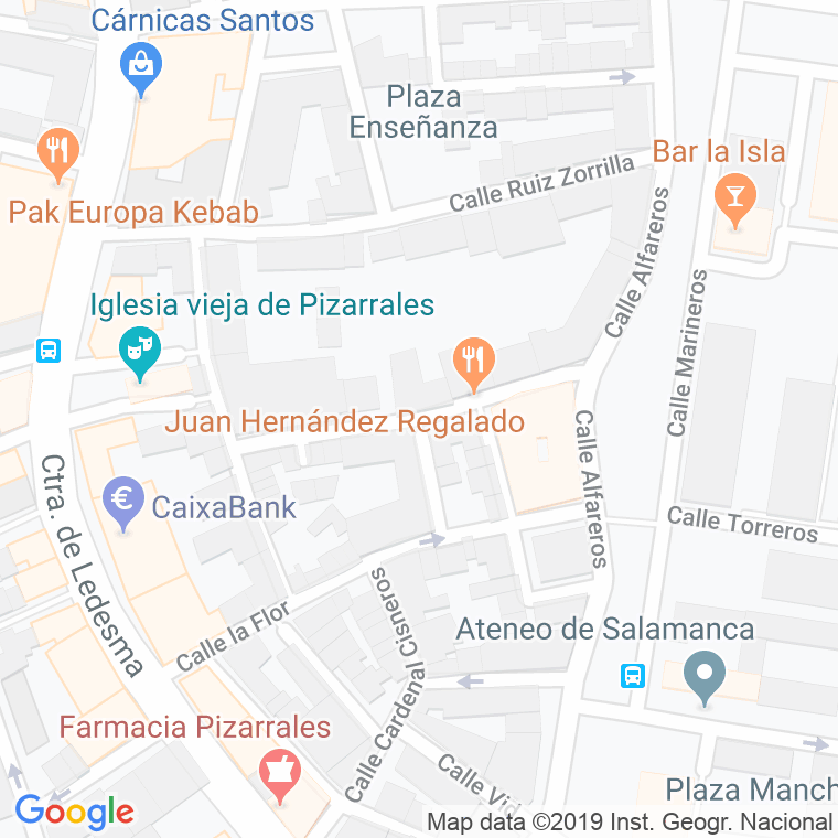 Código Postal calle Escuelas Viejas en Salamanca