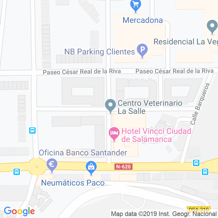 Código Postal calle Bartolome De Las Casas en Salamanca