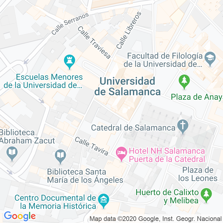 Código Postal calle Calderon De La Barca en Salamanca