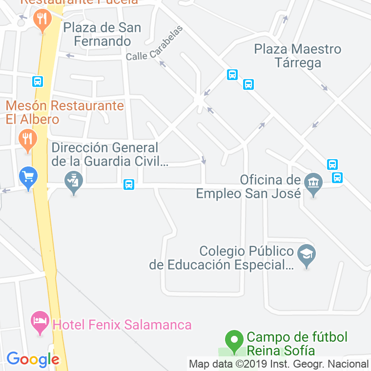 Código Postal calle Carlos I en Salamanca