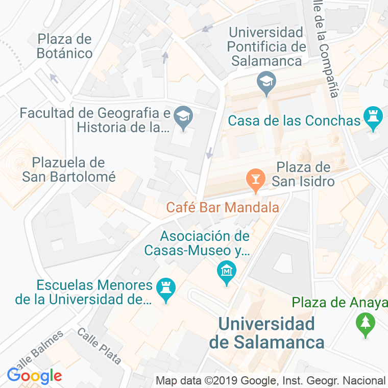 Código Postal calle Cerrada De Serranos en Salamanca
