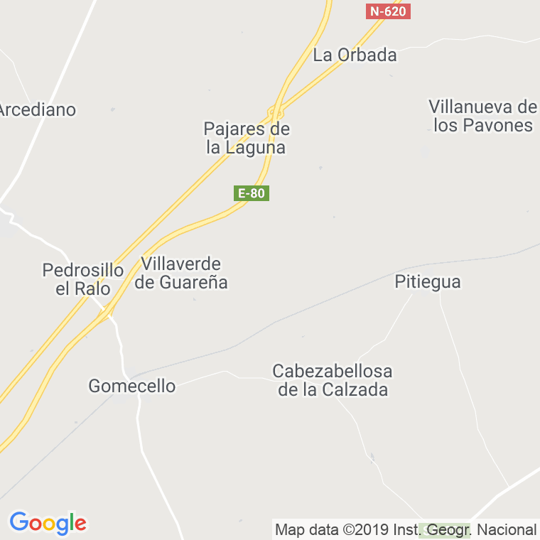 Código Postal de Villaverde De Guareña en Salamanca