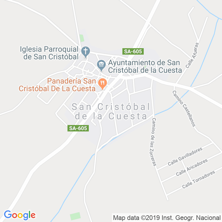 Código Postal de San Cristobal De La Cuesta en Salamanca