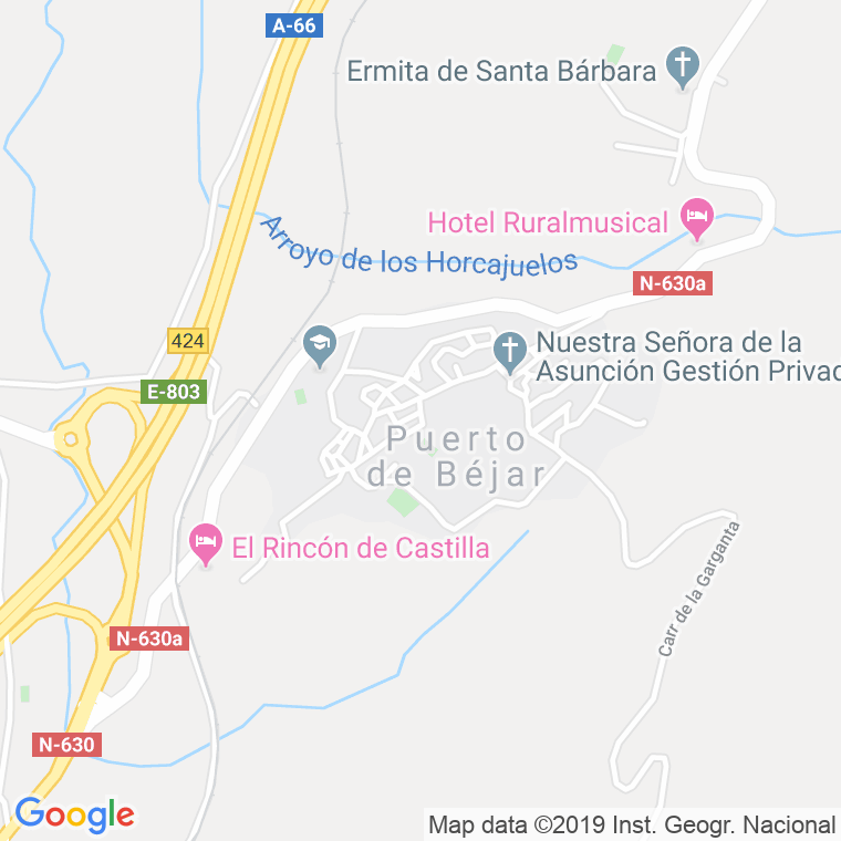 Código Postal de Puerto De Bejar en Salamanca