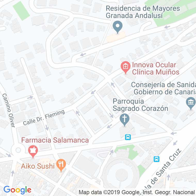 Código Postal calle Doctor Pisaca Fernandez en Santa Cruz de Tenerife