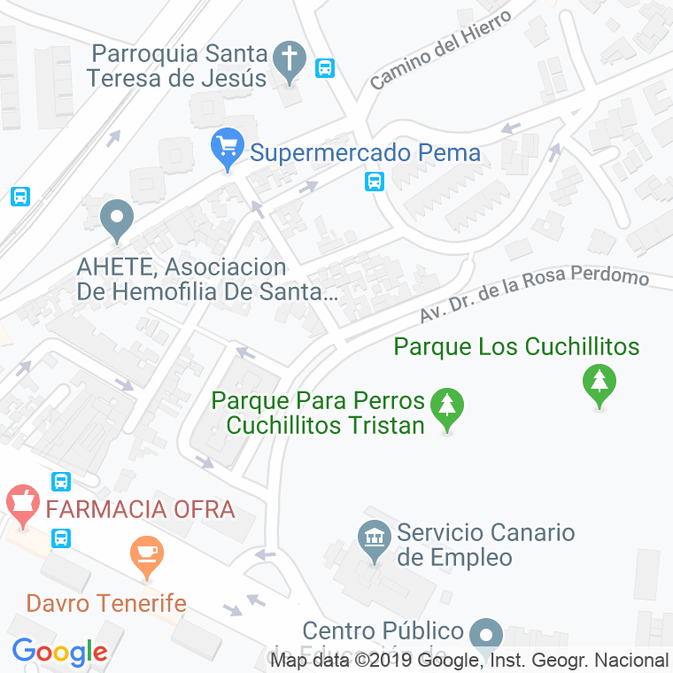 Código Postal calle Añavingo en Santa Cruz de Tenerife