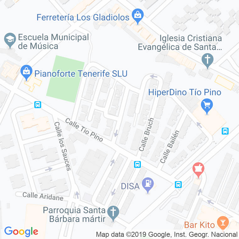 Código Postal calle Ciudad Rodrigo en Santa Cruz de Tenerife