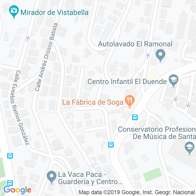 Código Postal calle Diego Nicolas Eduardo Y Villarreal en Santa Cruz de Tenerife