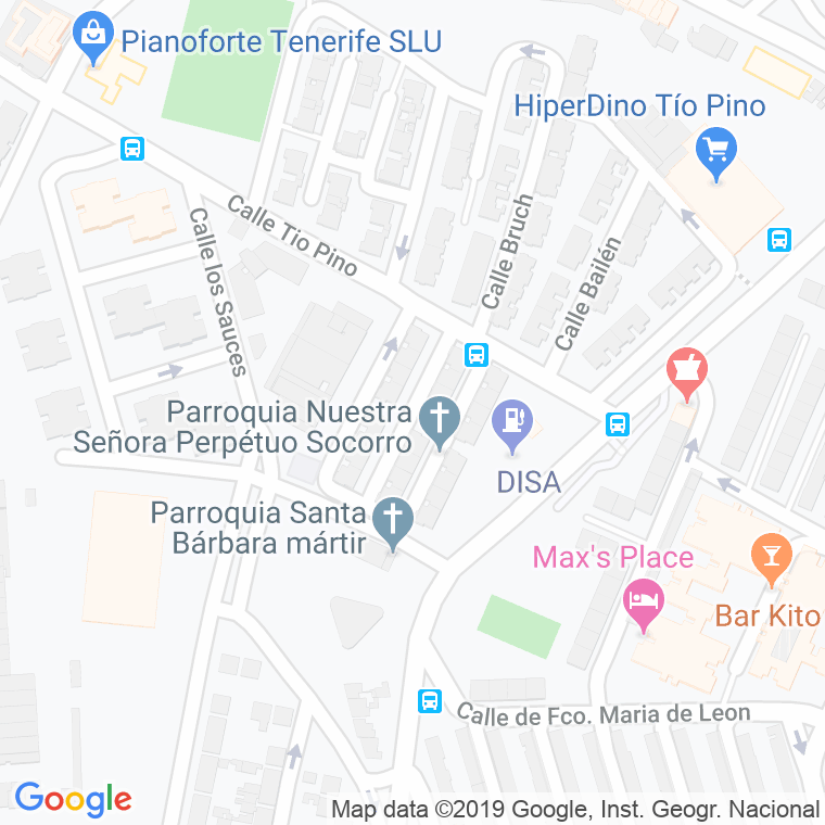 Código Postal calle Guanarteme en Santa Cruz de Tenerife
