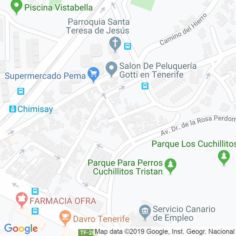 Código Postal calle Guasiegre en Santa Cruz de Tenerife