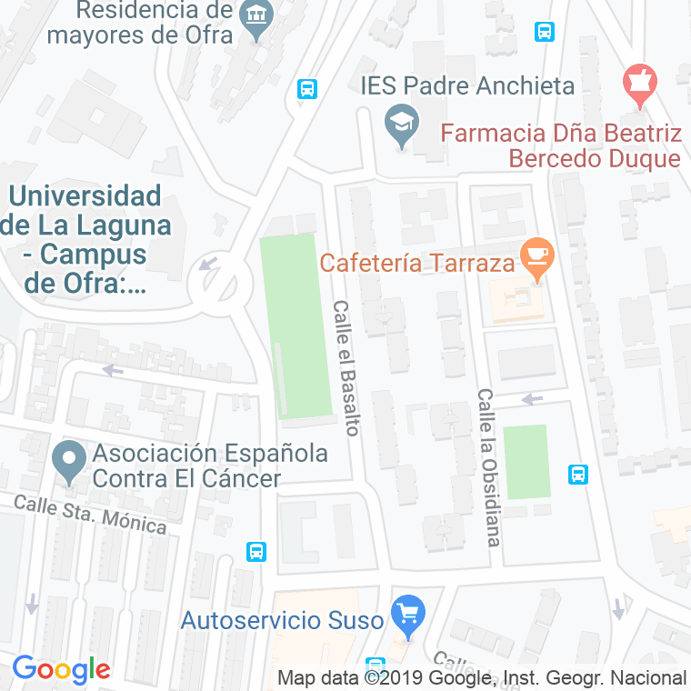 Código Postal calle Basalto, El en Santa Cruz de Tenerife