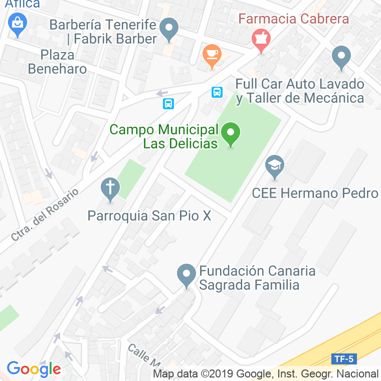 Código Postal calle Chincanayro en Santa Cruz de Tenerife