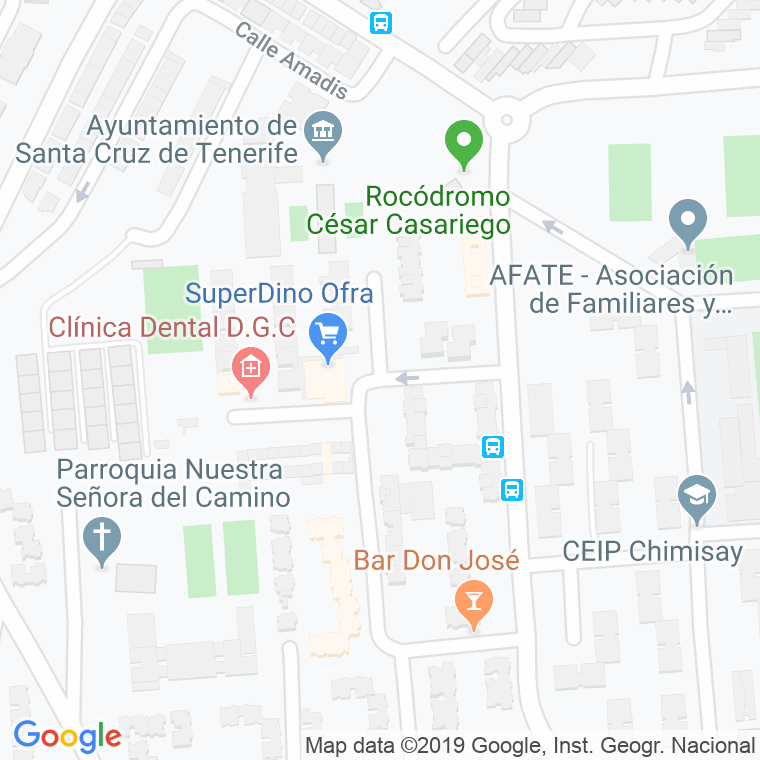 Código Postal calle Davinca en Santa Cruz de Tenerife