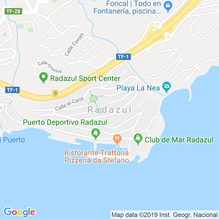 Código Postal de Radazul Alto en Santa Cruz de Tenerife