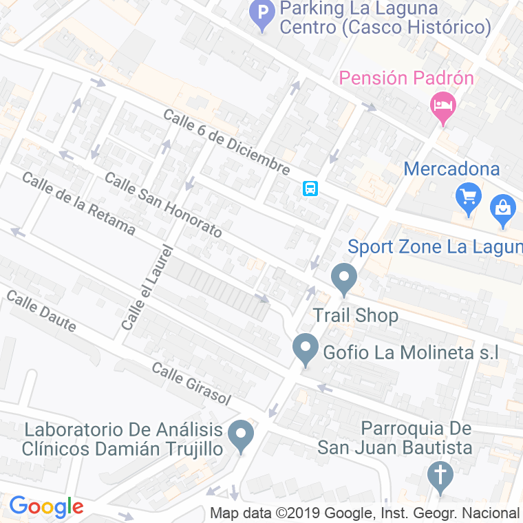 Código Postal calle Barrio De Los Molinos en Laguna,La