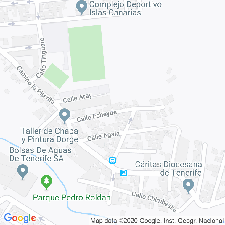 Código Postal calle Echeyde en Laguna,La