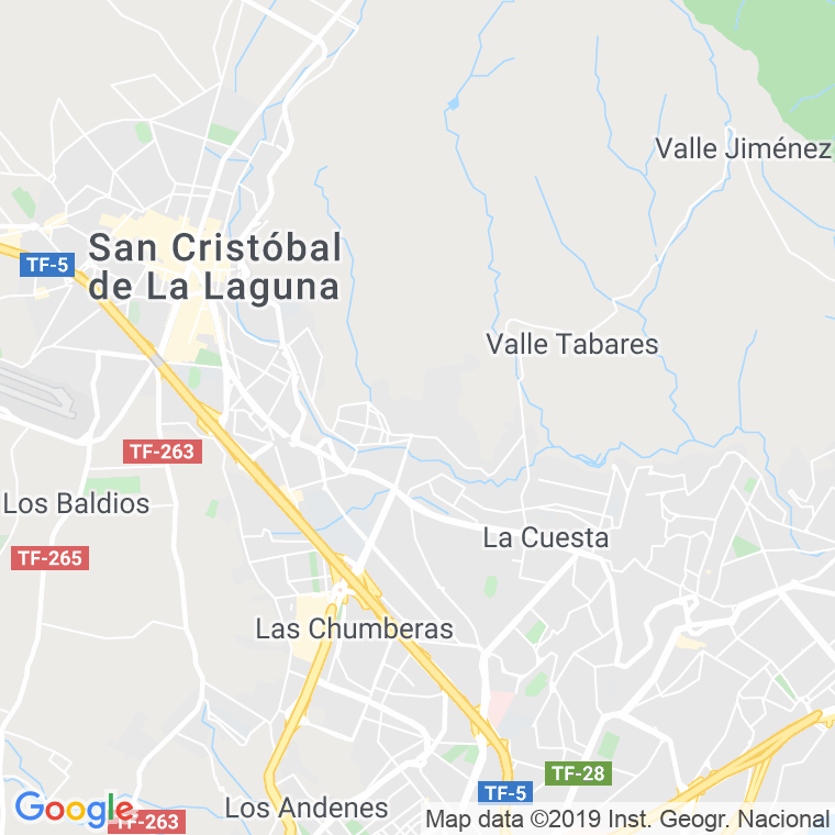 Código Postal calle Finca España en Laguna,La