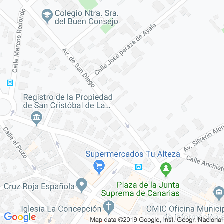 Código Postal calle San Antonio 9, urbanizacion en Laguna,La