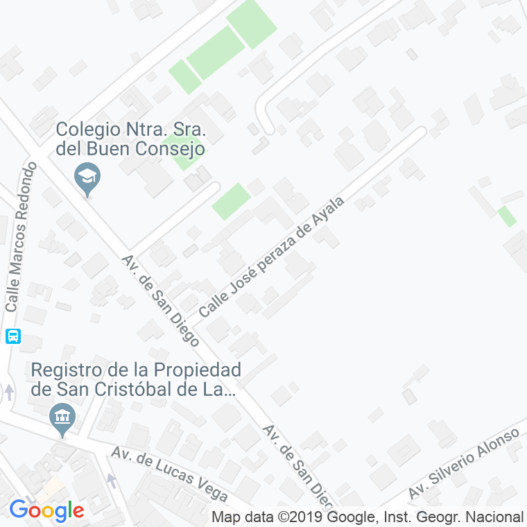 Código Postal calle Jose Peraza De Ayala en Laguna,La