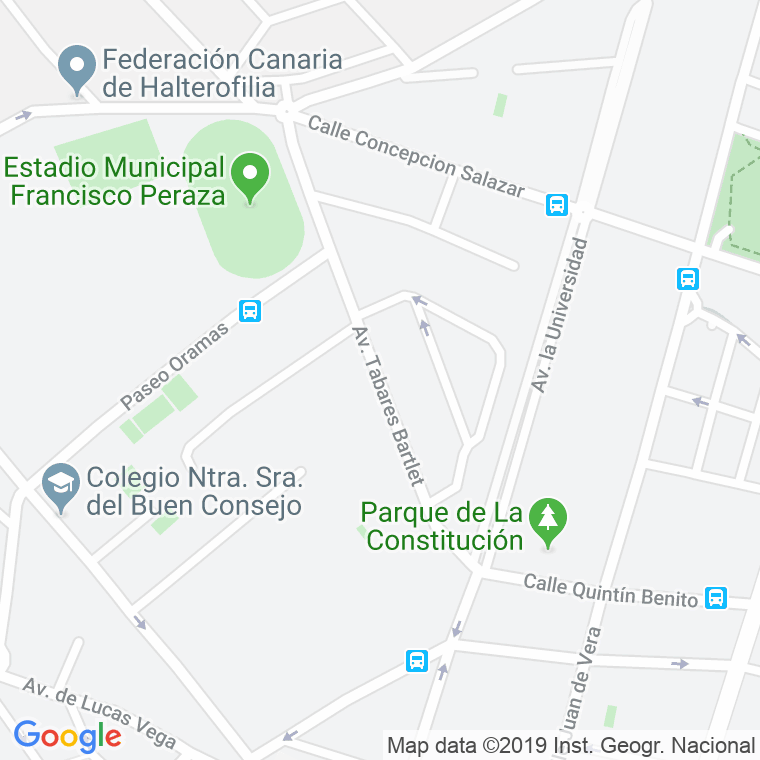 Código Postal calle Tabares Bartlet en Laguna,La