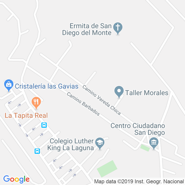 Código Postal calle Vereda Chica en Laguna,La
