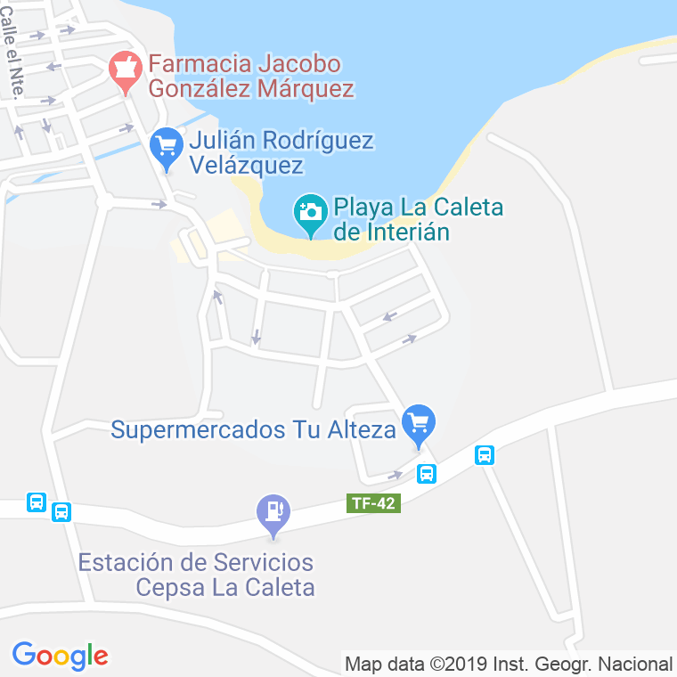 Código Postal de Caleta De Interian, La en Santa Cruz de Tenerife
