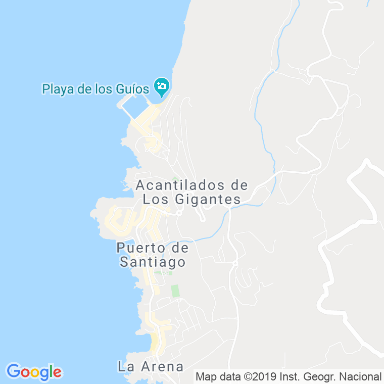 Código Postal de Acantilado De Los Gigantes en Santa Cruz de Tenerife