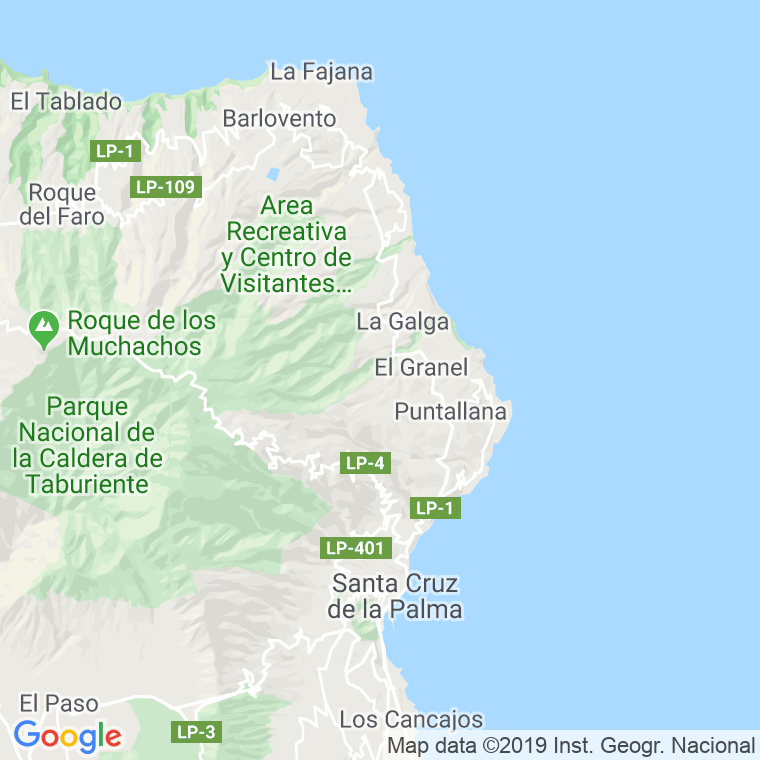 Código Postal de Lomo Estrecho en Santa Cruz de Tenerife