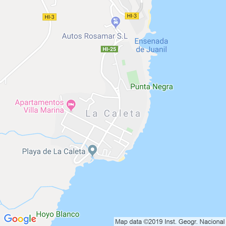 Código Postal de Caleta, De La en Santa Cruz de Tenerife