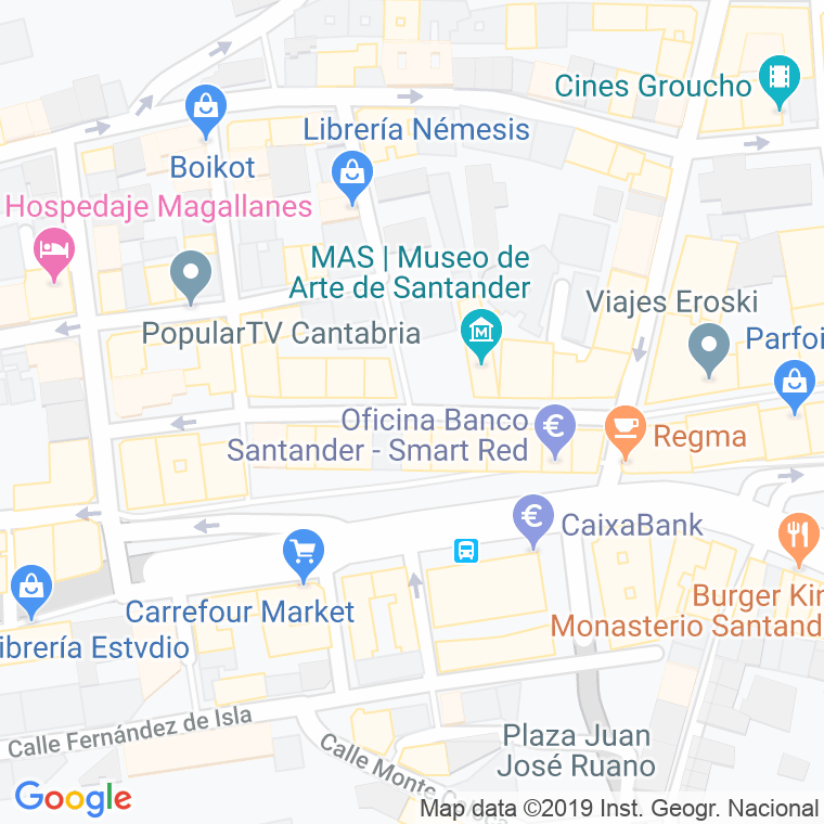 Código Postal calle Rubio en Santander