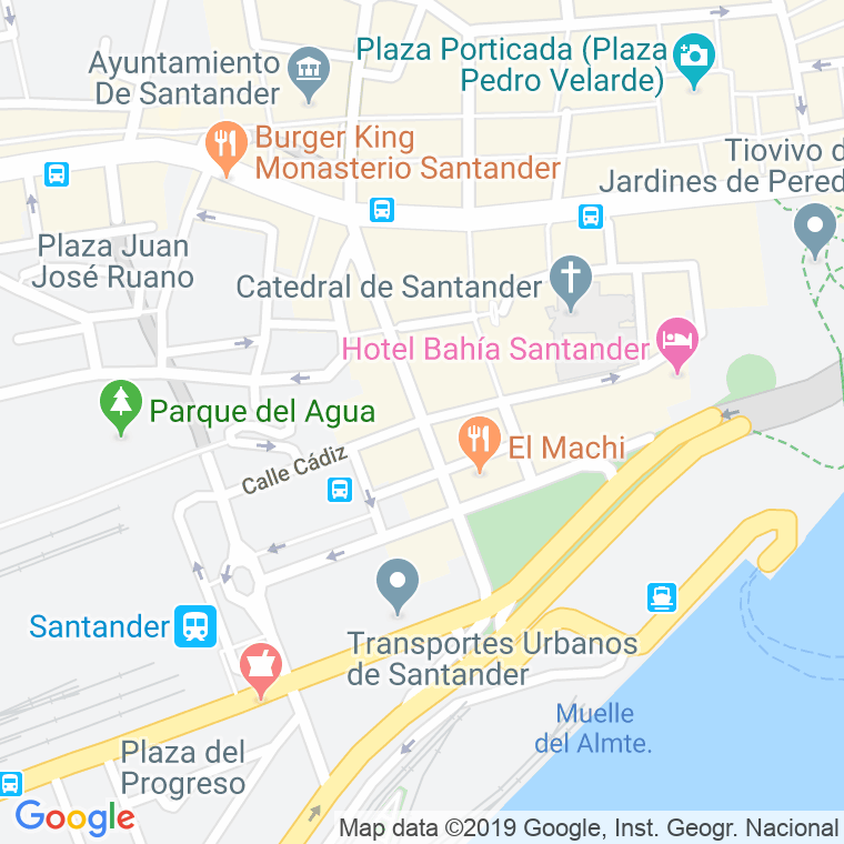 Código Postal calle Cadiz en Santander