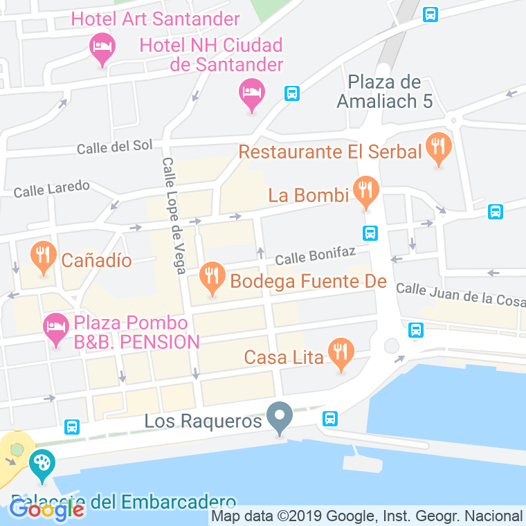 Código Postal calle Gandara en Santander