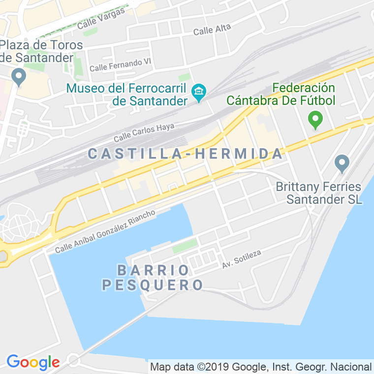 Código Postal calle Marques De La Hermida en Santander