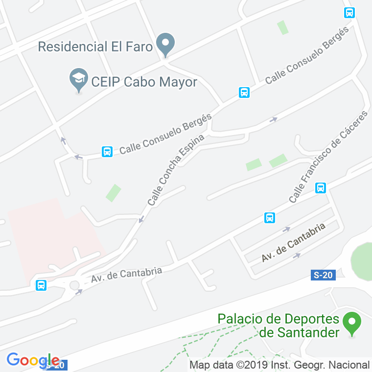 Código Postal calle Concha Espina en Santander