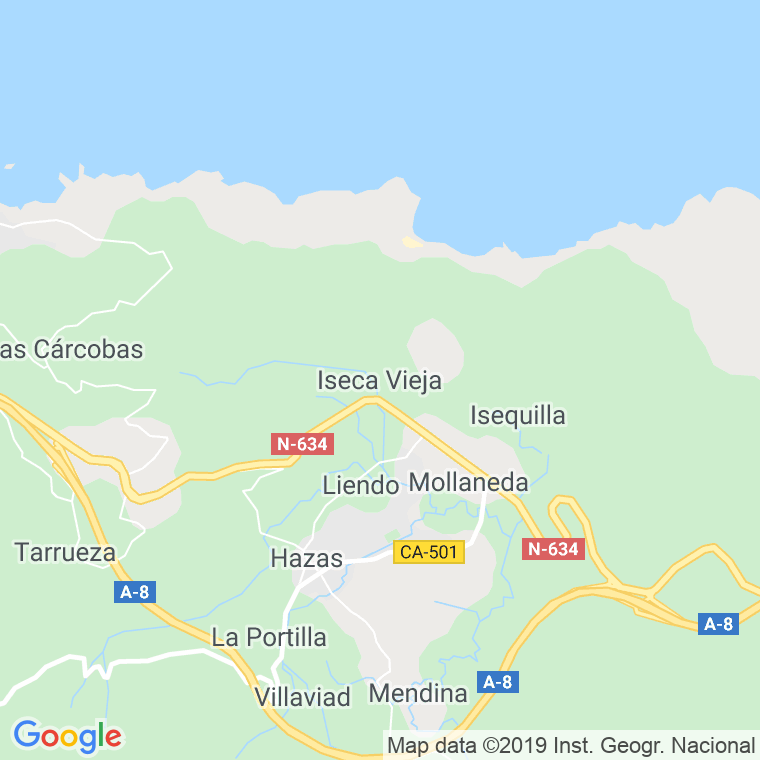 Código Postal de Iseca Vieja en Cantabria