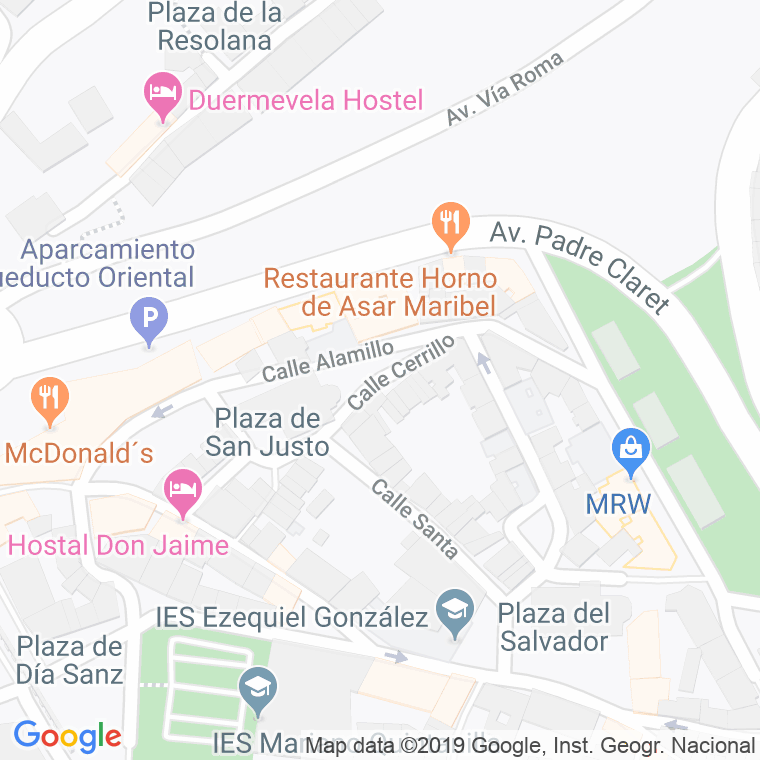 Código Postal calle Cerrillo en Segovia