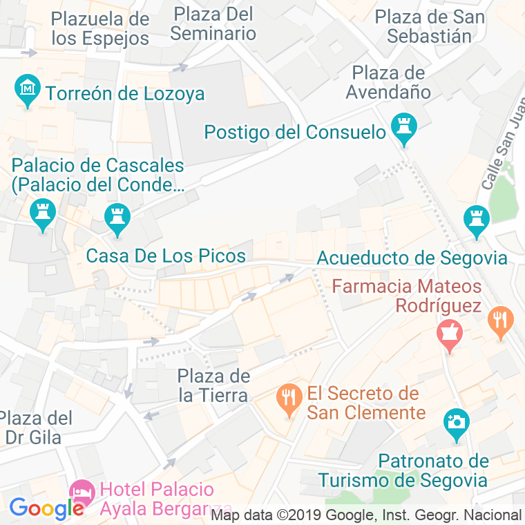 Código Postal calle Cervantes en Segovia