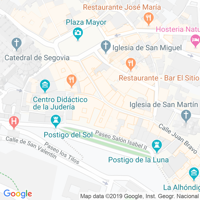Código Postal calle Corpus, plaza en Segovia