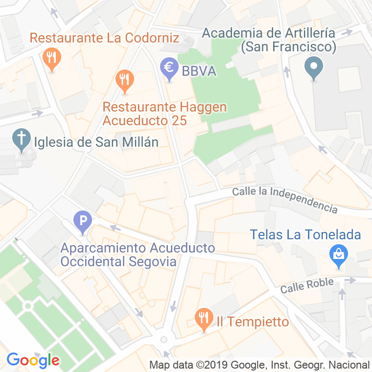 Código Postal calle Gobernador Fernandez Jimenez   (Impares Del 9 Al Final)  (Pares Del 10 Al Final) en Segovia