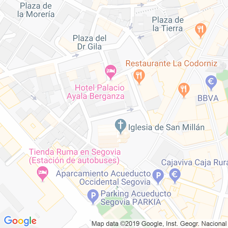 Código Postal calle Pelaires en Segovia