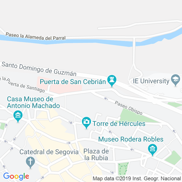 Código Postal calle Doctor Velasco en Segovia