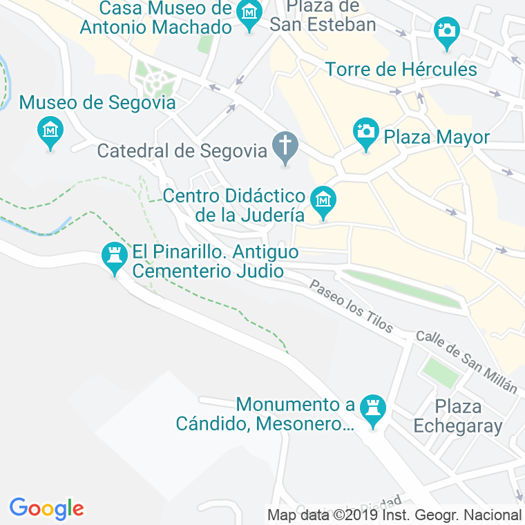 Código Postal calle Leopoldo Moreno, bajada en Segovia
