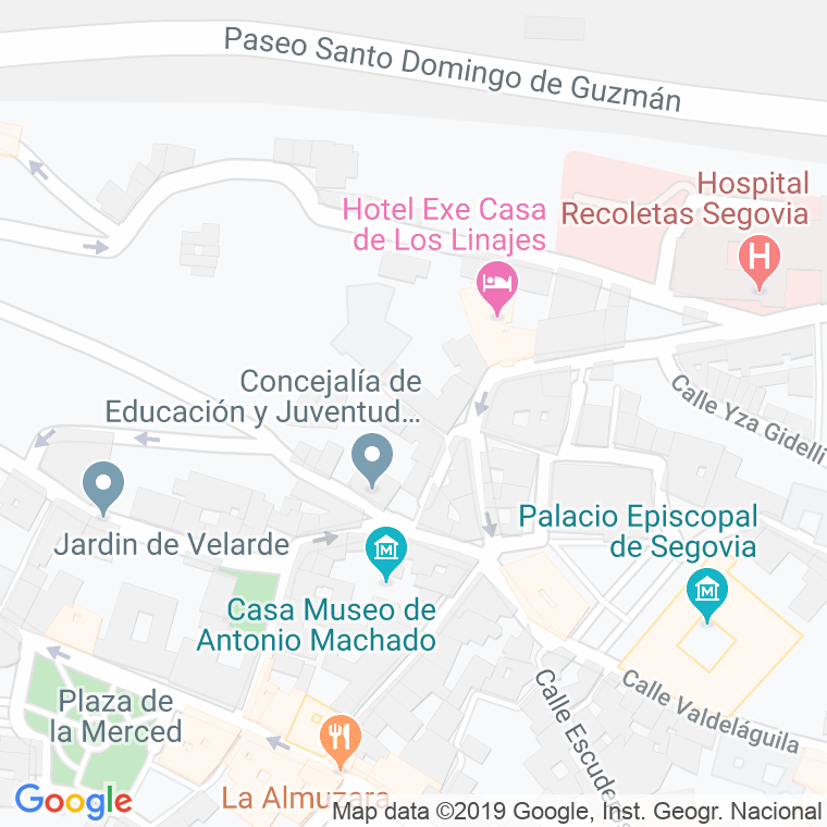 Código Postal calle Manuel Entero en Segovia