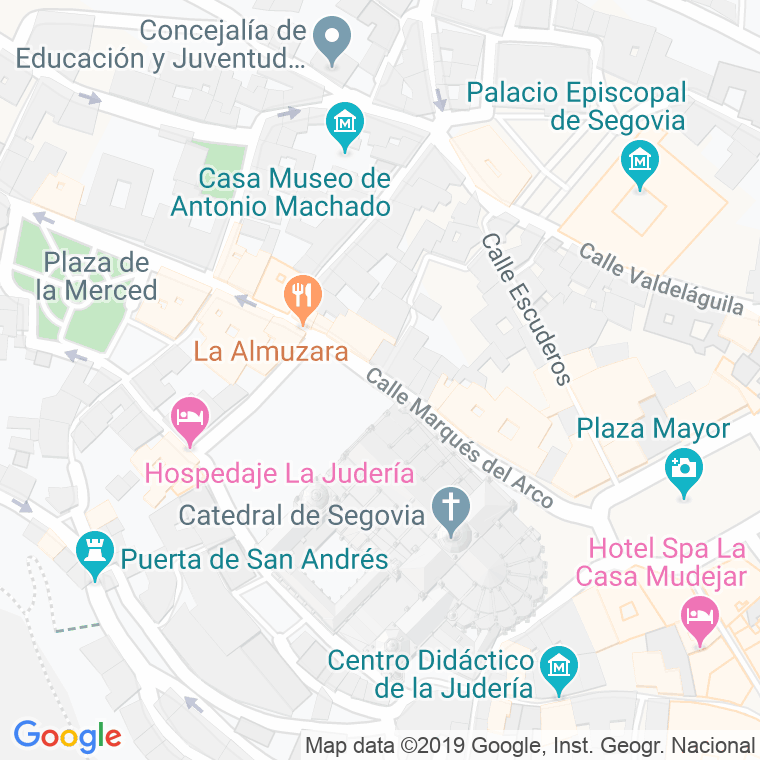 Código Postal calle Marques Del Arco en Segovia