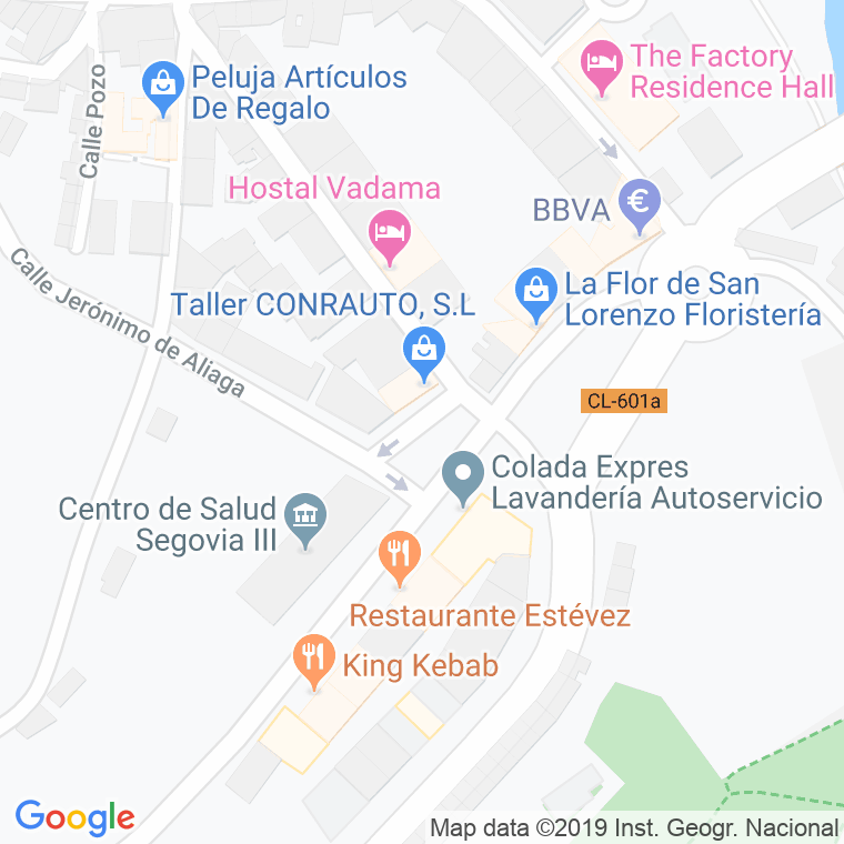 Código Postal calle Novillos, travesia en Segovia