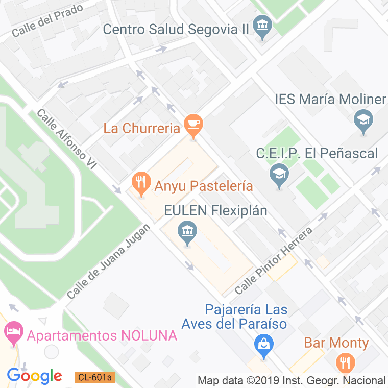 Código Postal calle Cardadores en Segovia