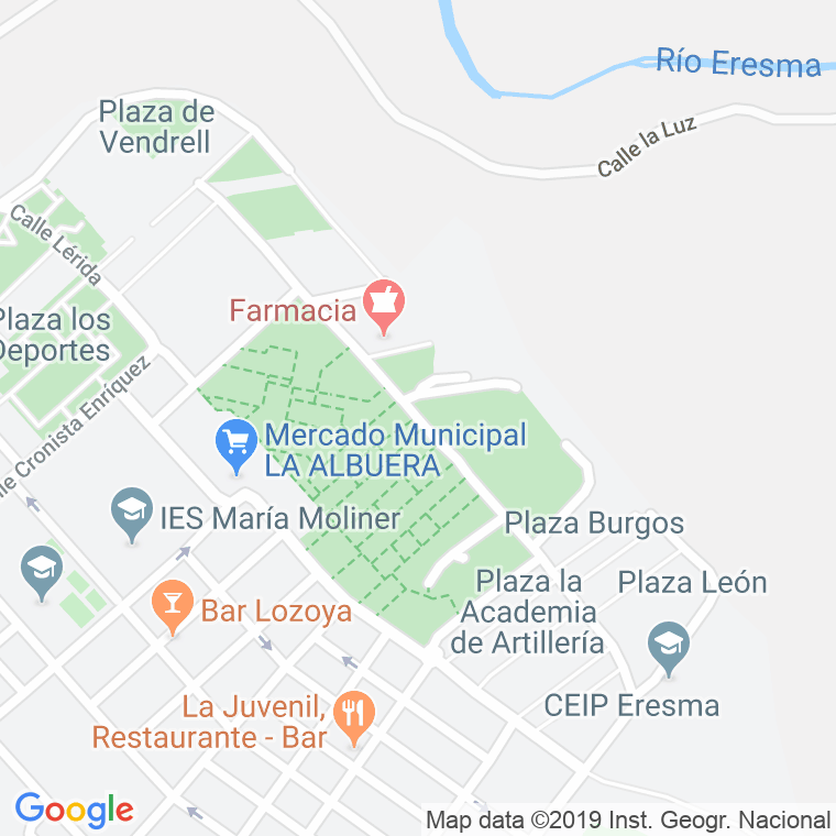 Código Postal calle Marques De Lozoya en Segovia