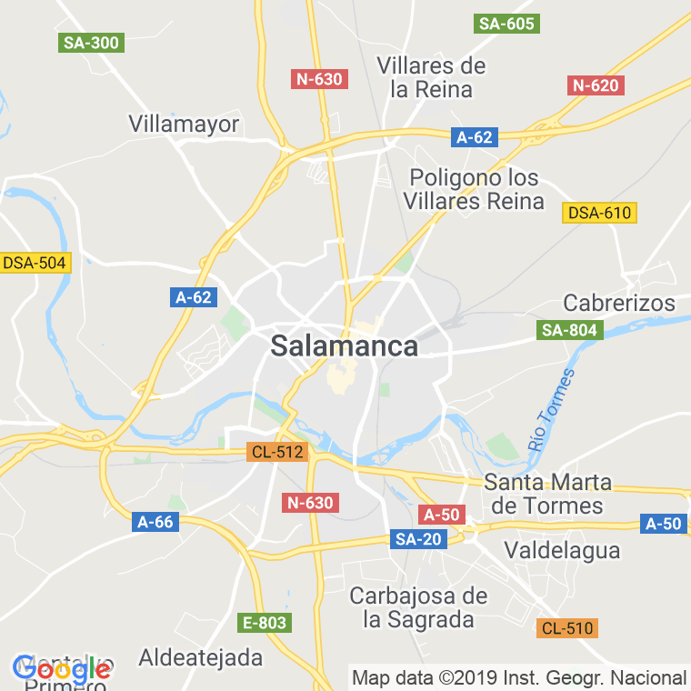 Código Postal calle Salamanca en Segovia