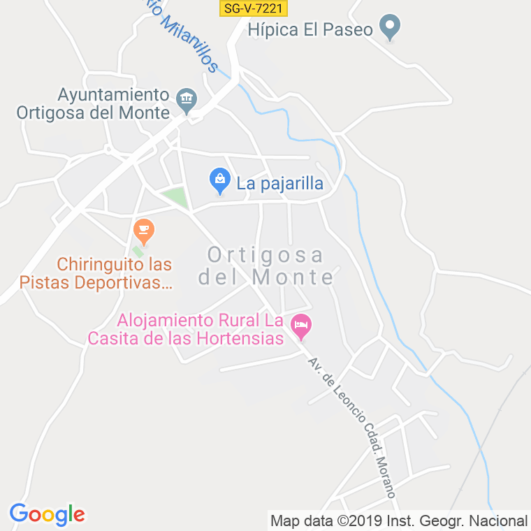 Código Postal de Ortigosa Del Monte en Segovia